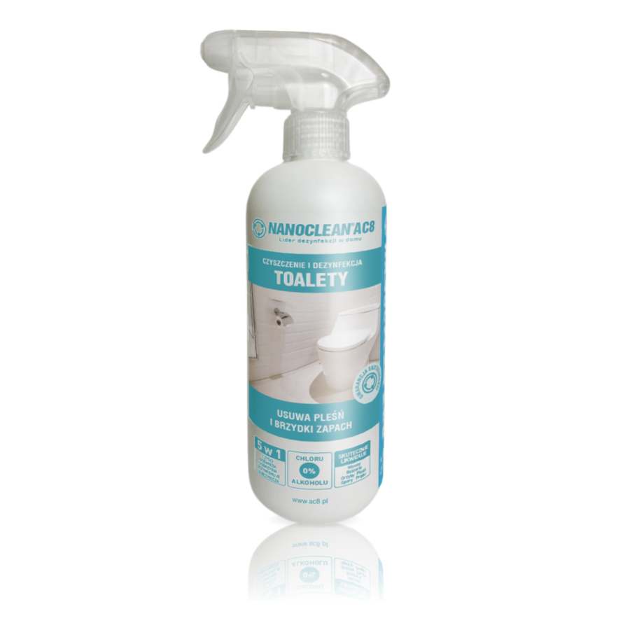 Cleaning and disinfecting fluid for toilets NANOCLEAN®AC8 Home